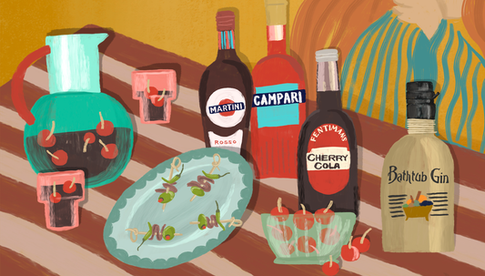 Count Negroni’s Midnight Cherry Punch